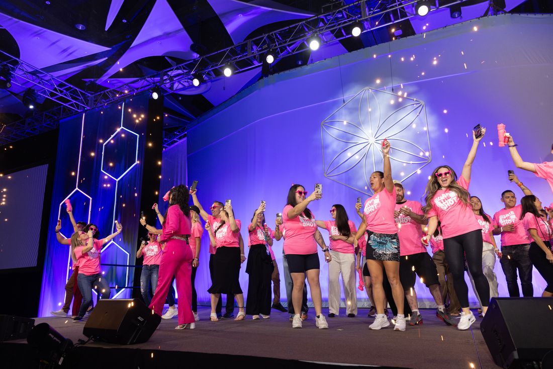 On stage at Celebration, Arizona